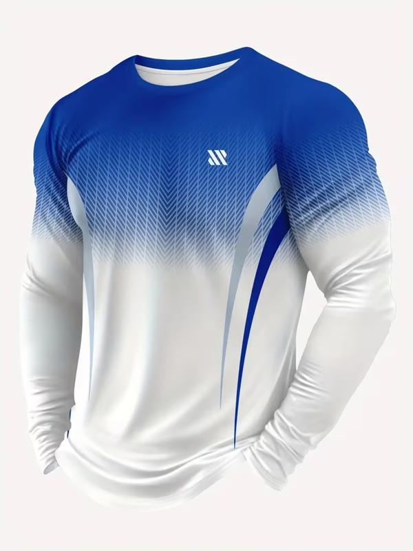 KZZ Men's Long Sleeve Gym Training Shirt