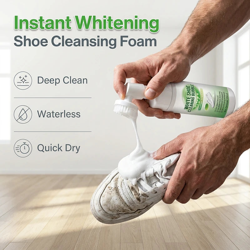 Water-Free Shoe Cleaning Foam