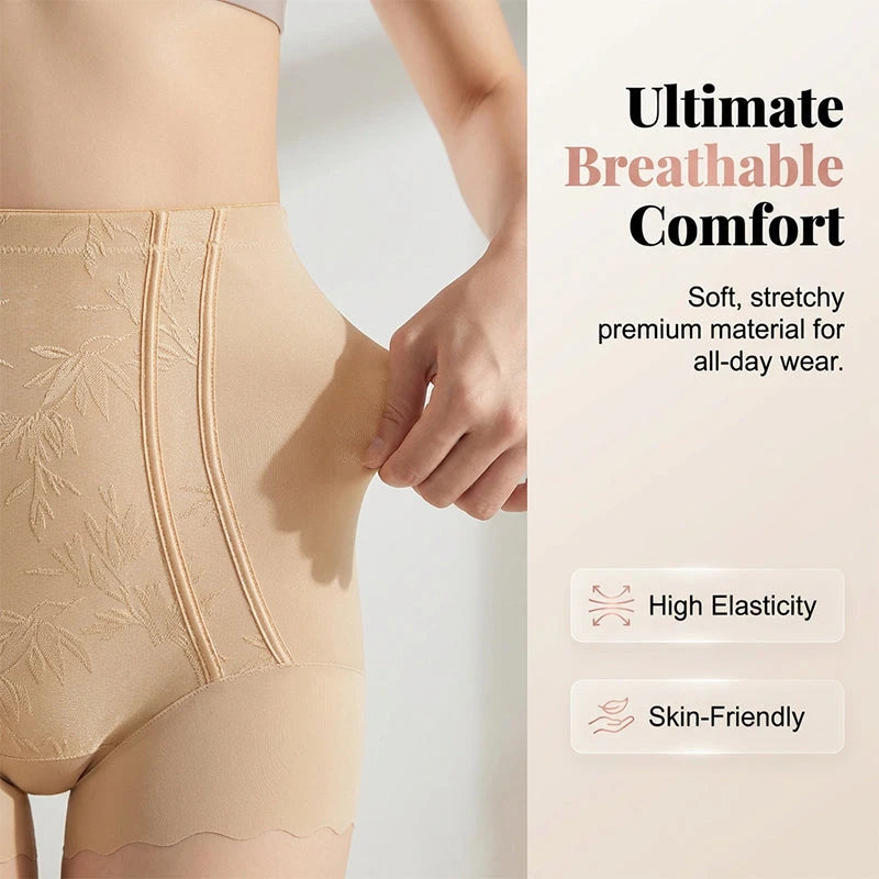 High Waist Embroidered Shapewear