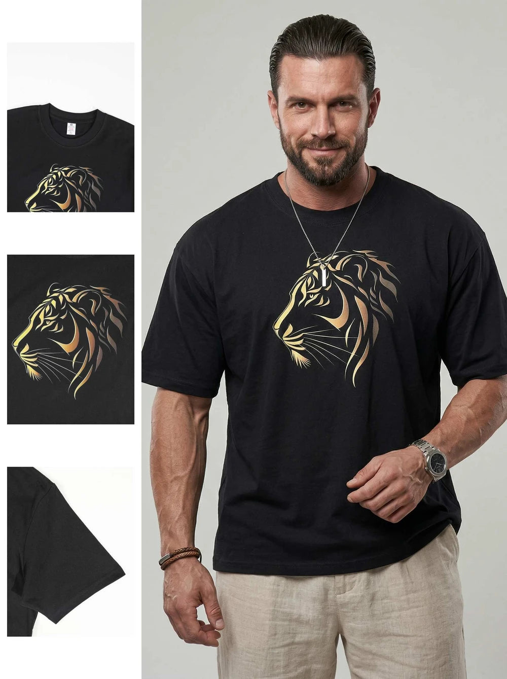 KZZ Tiger Graphic T-Shirt