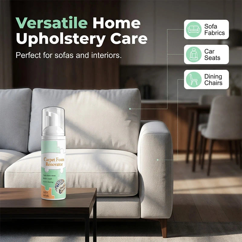 Waterless Carpet Foam Stain Remover