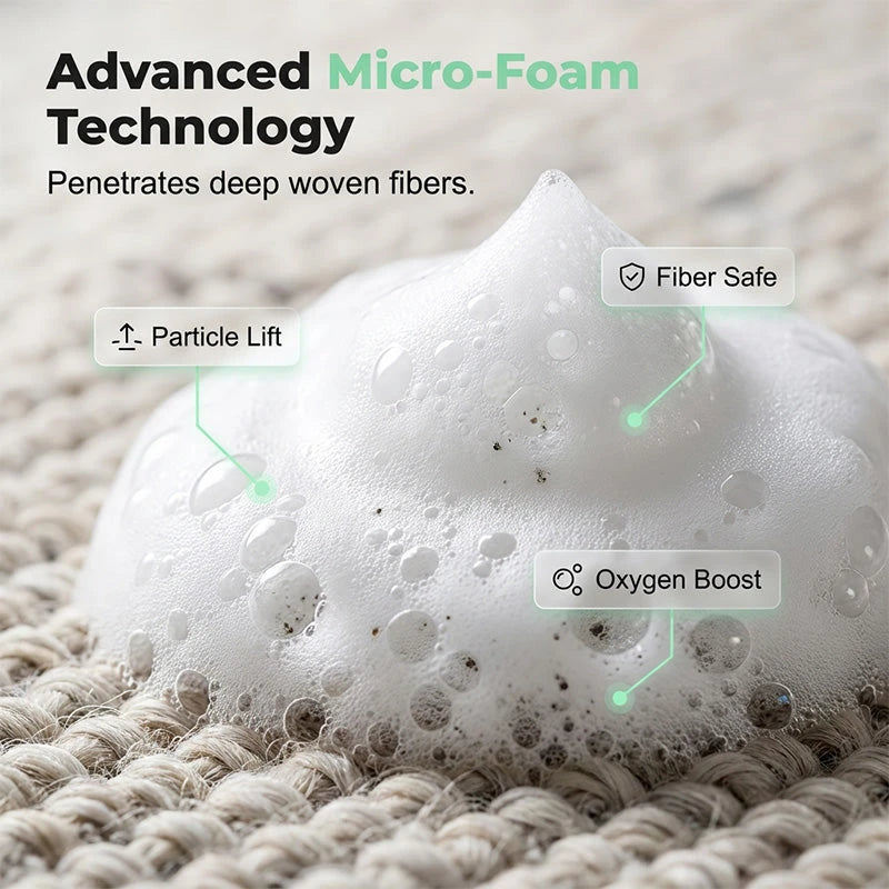 Waterless Carpet Foam Stain Remover