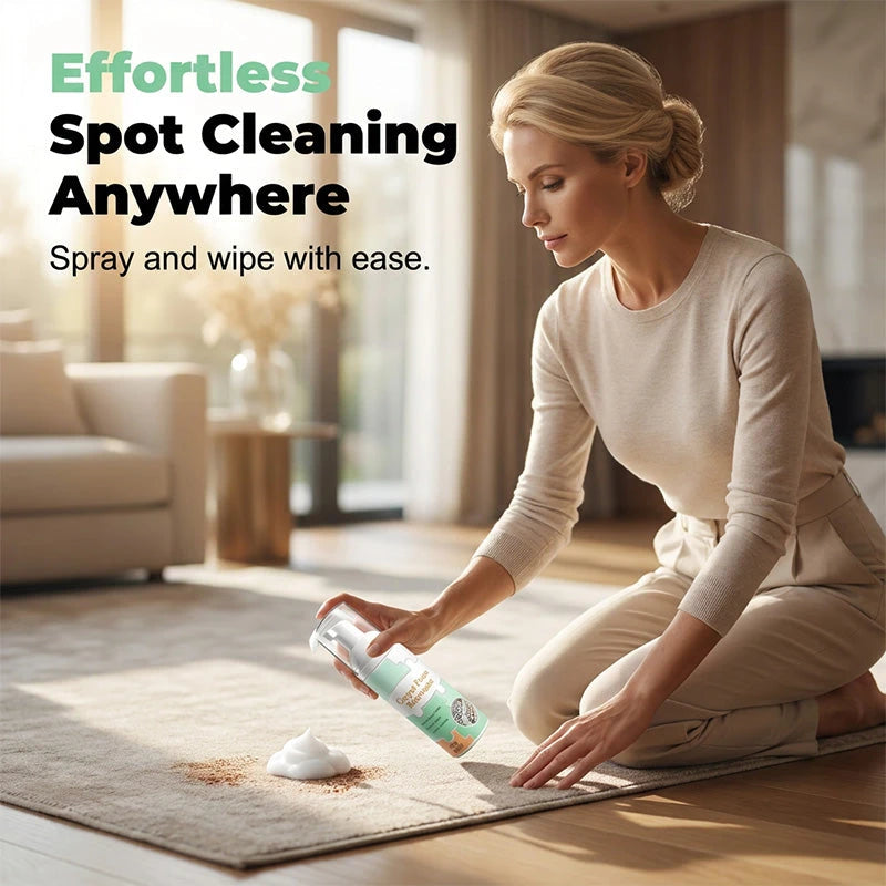 Waterless Carpet Foam Stain Remover