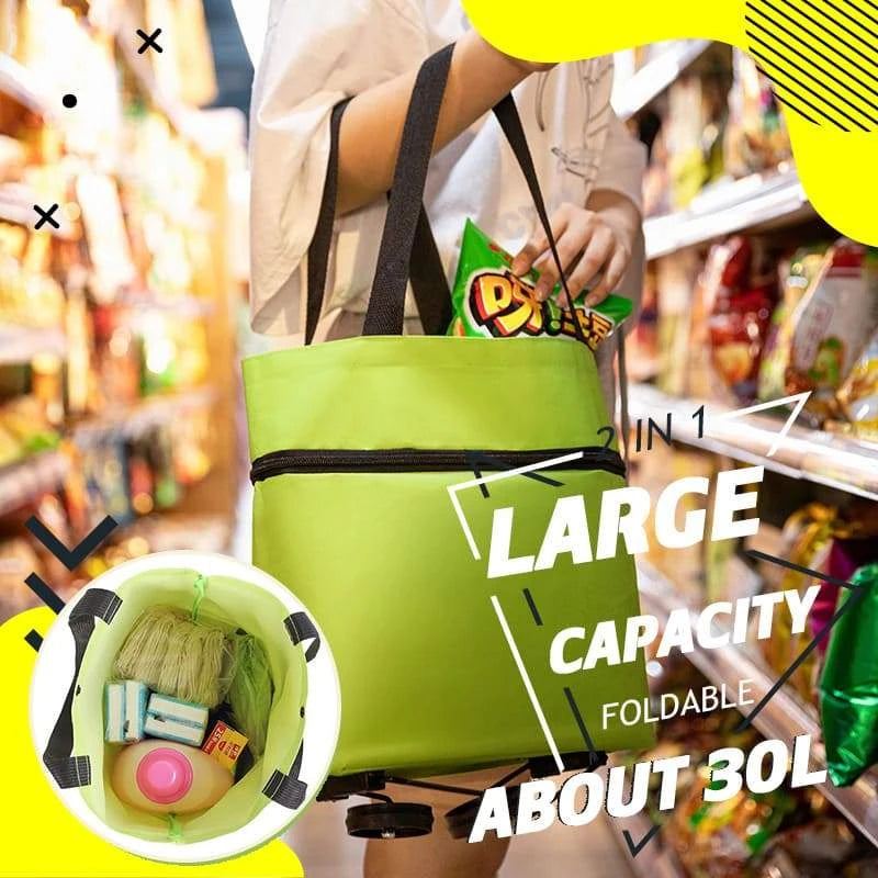 Rolling Grocery Shopping Bag