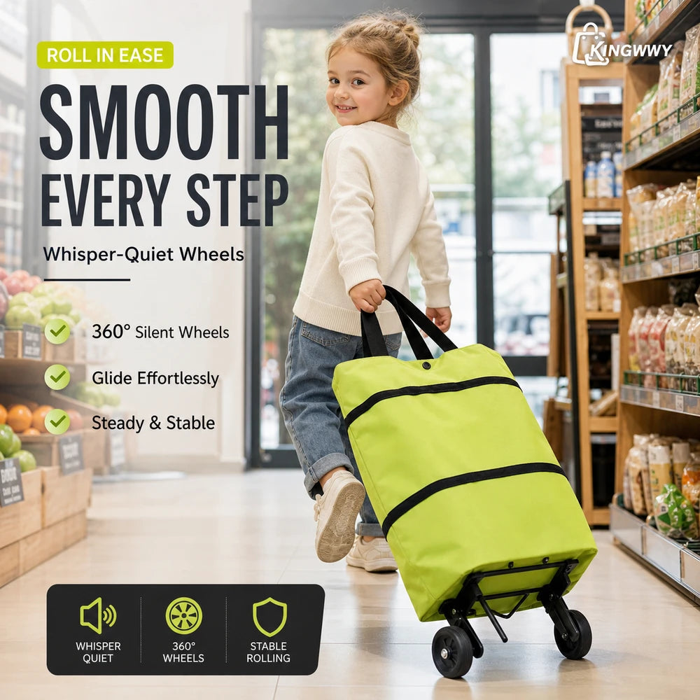 Rolling Grocery Shopping Bag