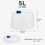 Foldable Water Storage Container with Tap