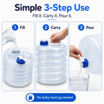 Foldable Water Storage Container with Tap