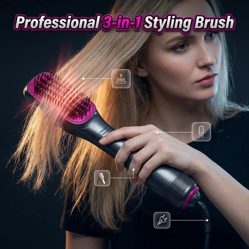 Multi-Function Heated Hair Styling Brush