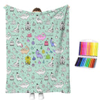 Creative Coloring Blanket Kit