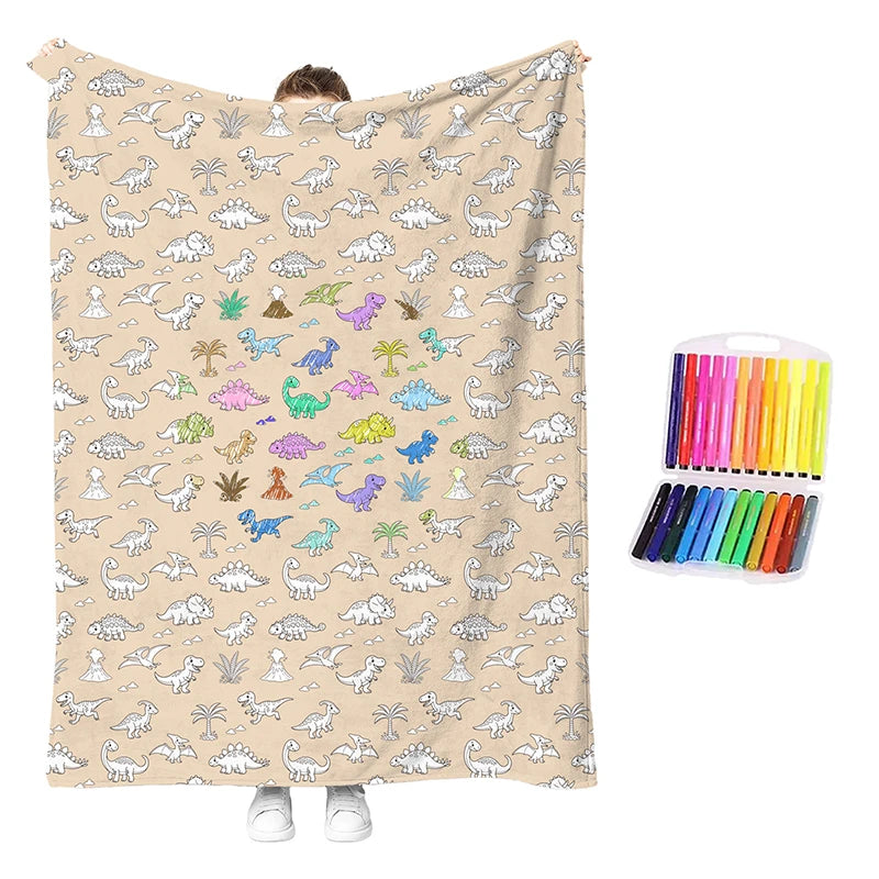 Creative Coloring Blanket Kit