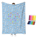 Creative Coloring Blanket Kit