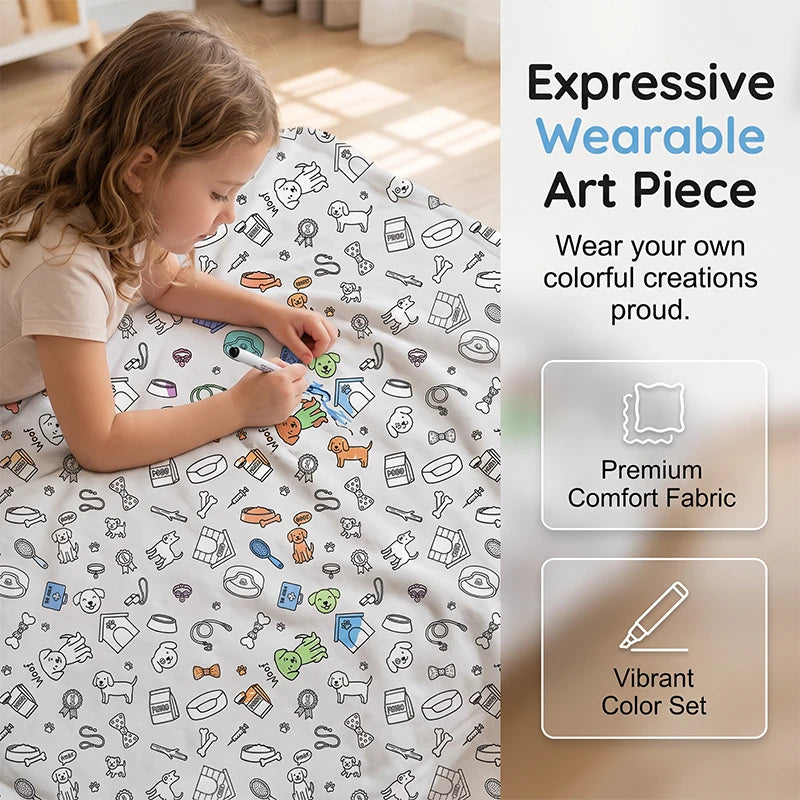 Creative Coloring Blanket Kit