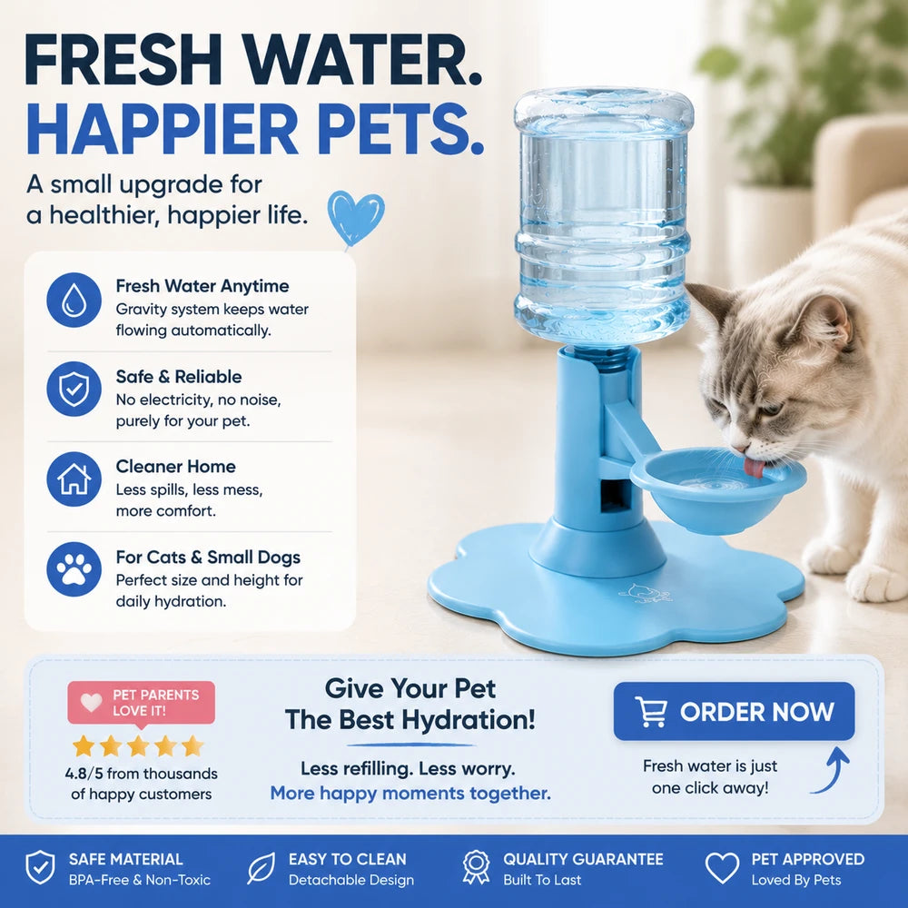PetFlow Automatic Gravity Pet Water Dispenser
