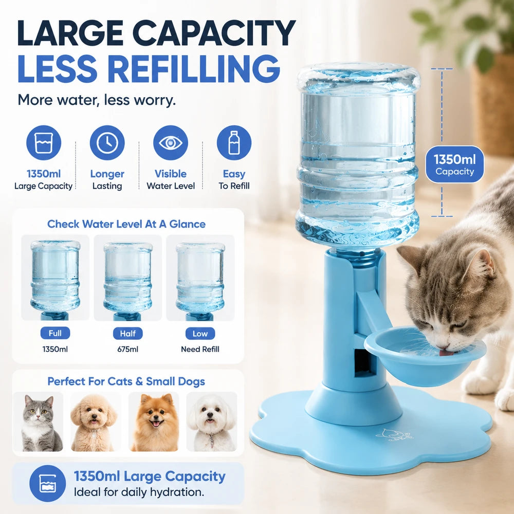 PetFlow Automatic Gravity Pet Water Dispenser