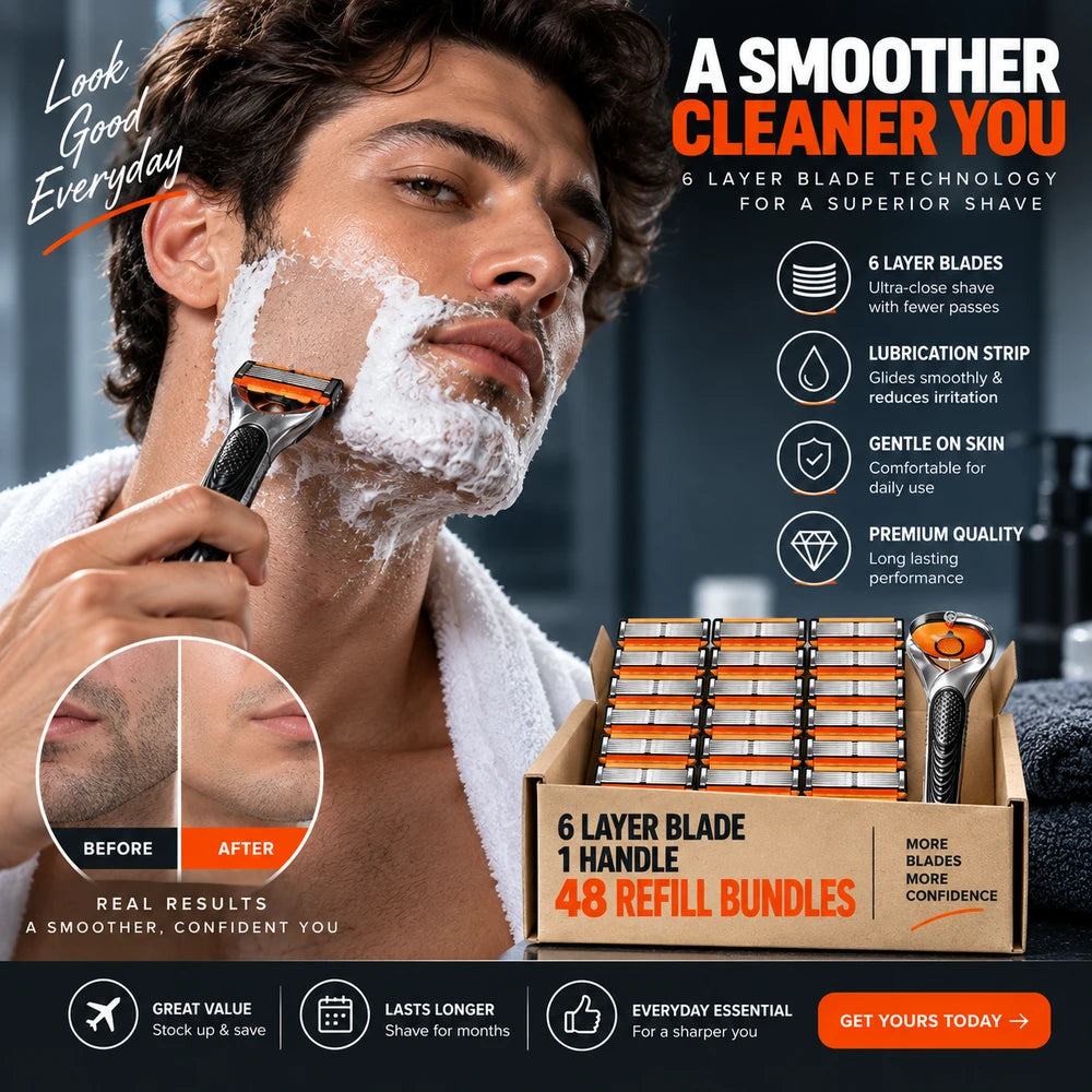 PrecisionGlide 6-Blade Men's Shaver Kit