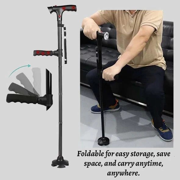 Foldable Multifunctional Walking Cane