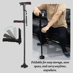Foldable Multifunctional Walking Cane