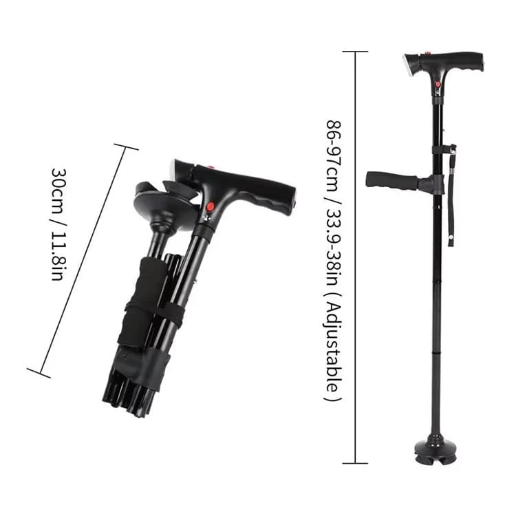 Foldable Multifunctional Walking Cane
