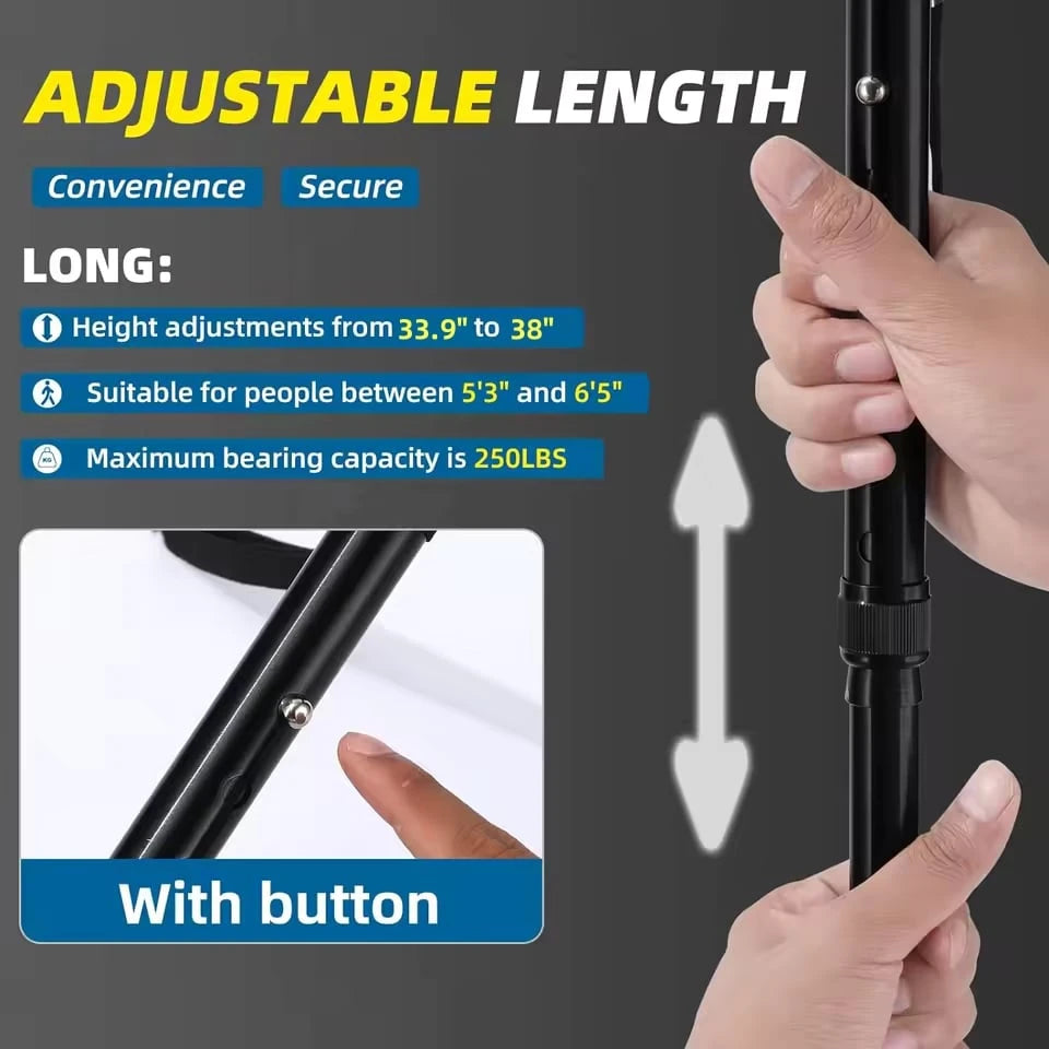 Foldable Multifunctional Walking Cane